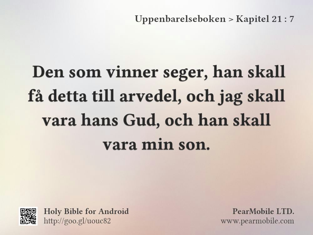 Uppenbarelseboken, Kapitel 21:7